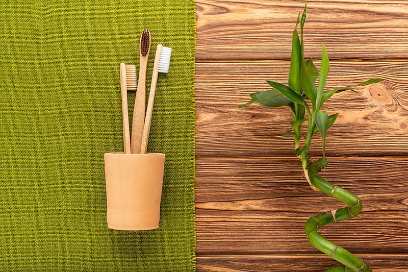 Eco-friendly biodegradable bamboo toothbrushes